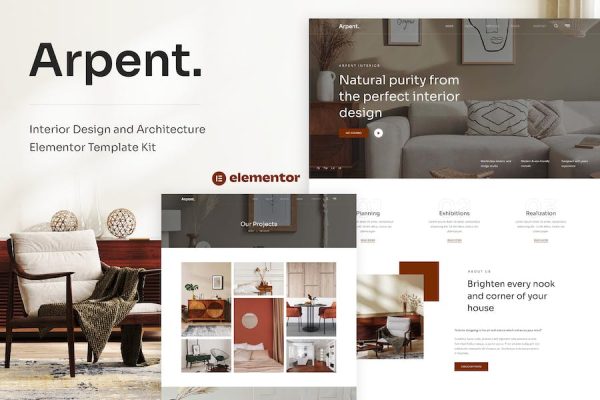 Arpent - Interior Design and Architecture Elementor Template Kit