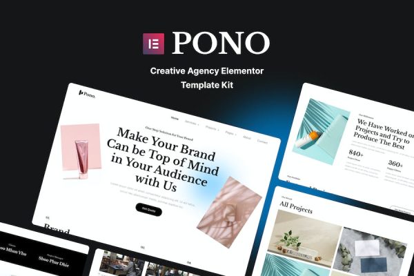 Pono - Creative Agency Elementor Template Kit
