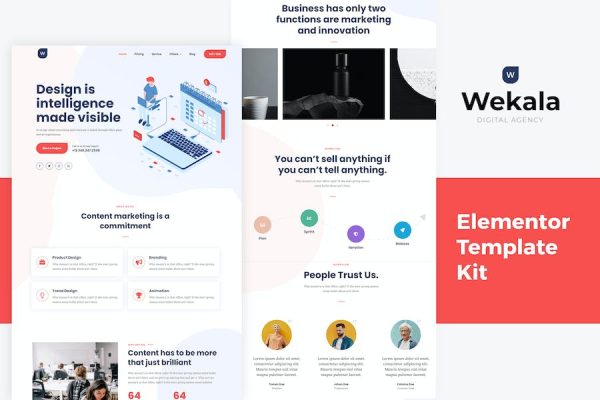 Wekala - Agency Elementor Template Kit