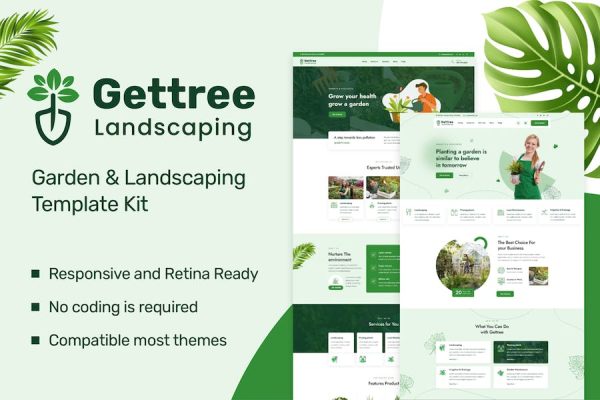 Gettree ? Garden & Landscaping Elementor Template Kit