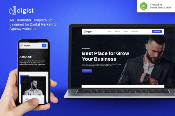 Digist ? Digital Marketing Agency Elementor Template Kit