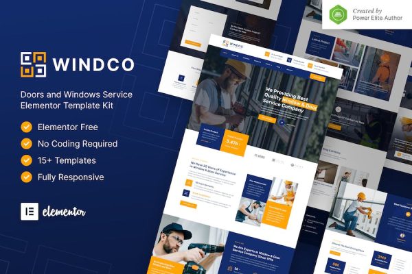 Windco ? Doors & Windows Service Elementor Template Kit