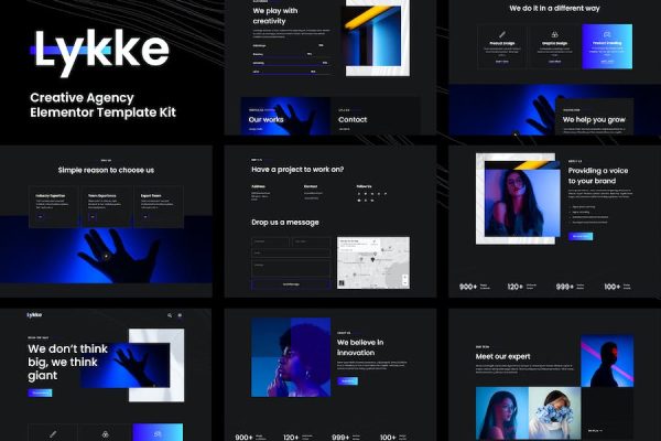 Lykke - Creative Agency Elementor Template Kit
