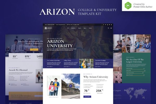 Arizon ? College & University Elementor Template Kit