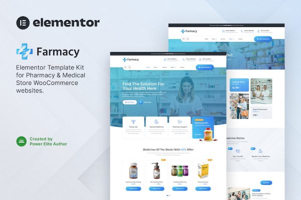 Farmacy ? Pharmacy & Medical Store Elementor Template Kit