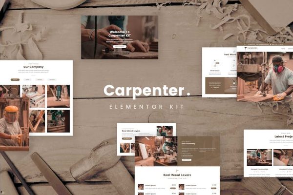 Ash - Carpenter Elementor Template Kit