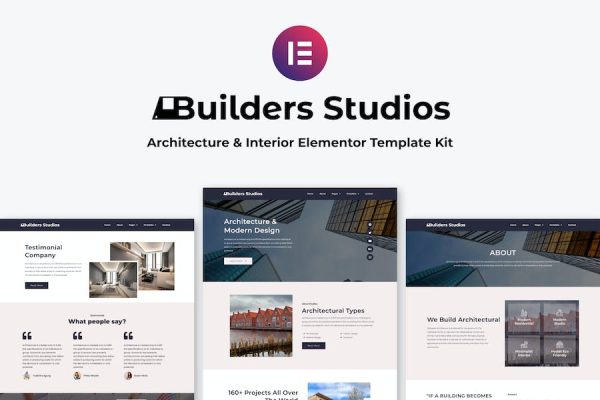 5Builders Studios - Architecture & Interior Elementor Template Kit