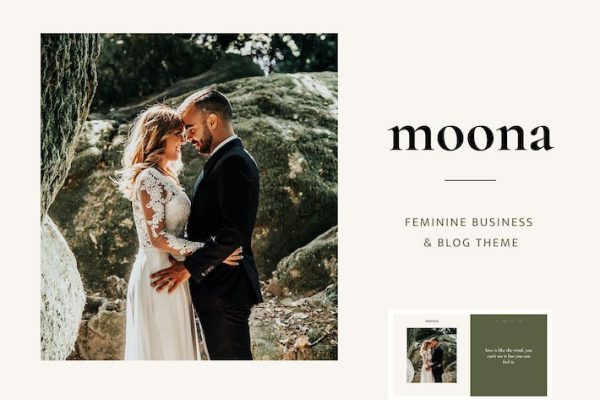 Moona - Feminine Business  & Blog Theme