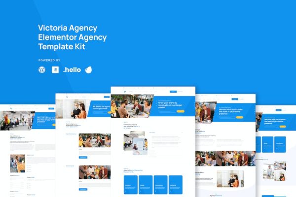 Victoria - Agency & Business  Elementor Template Kit