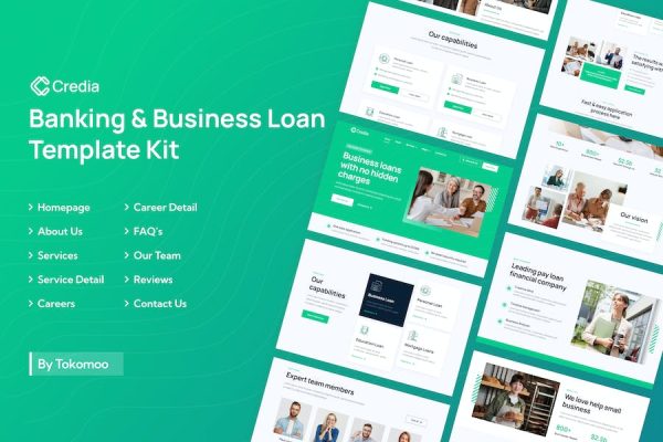Credia | Banking & Business Loan Elementor Template Kit