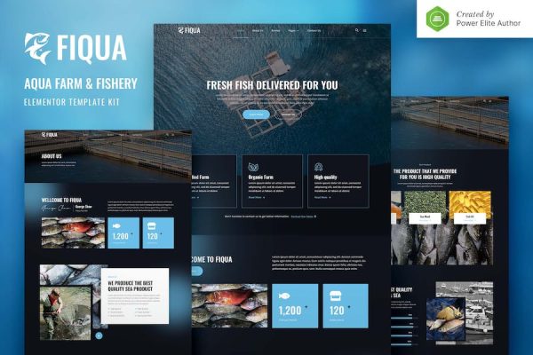 Fiqua ? Aqua Farm & Fishery Services Elementor Template Kit