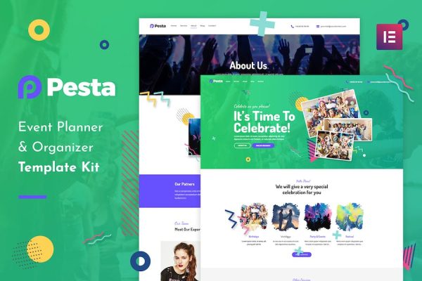 Pesta Kit - Event Planner & Organizer Elementor Template Kit