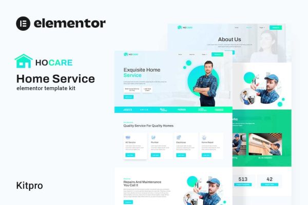 Hocare - Home Service Elementor Template Kit