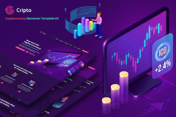 Cripto - Cryptocurrency & Bitcoin Elementor Template Kit