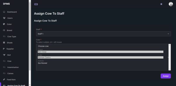 Dairy Farm Management System - Laravel PHP Source Code