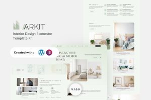 Download Aarkit - Interior Design Elementor Template Kit