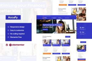 Download Accufy - Accounting Consultant Service Elementor Template Kit