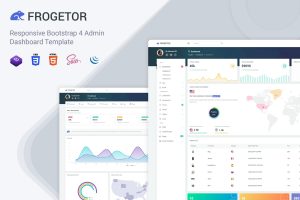 Download Admin - Admin Dashboard Template Frogetor Frogetor is a Bootstrap 4 admin dashboard, It is fully responsive and included awesome features.
