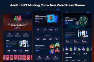 Download Aenft - NFT Minting Collection WordPress Theme