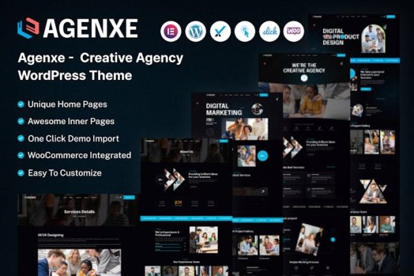 Download Agenxe – Creative Agency WordPress Theme