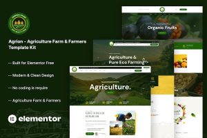 Download Agrion - Agriculture Farm & Farmers Template Kit