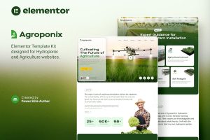 Download Agroponix – Hydroponic & Agriculture Elementor Template Kit