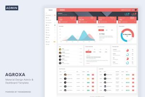 Download Agroxa - Material Design Admin Dashboard Template Agroxa is a fully featured, multi purpose material design admin template built with bootstrap 4...