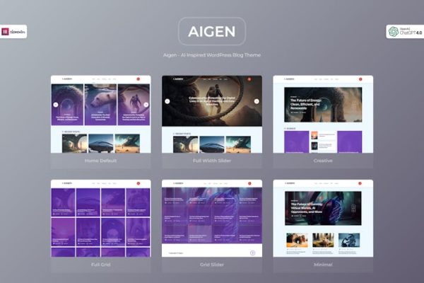 Download Aigen - Chatgpt and AI WordPress Blog Theme