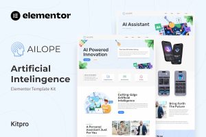 Download Ailope - Artificial Intelligence Elementor Template Kit