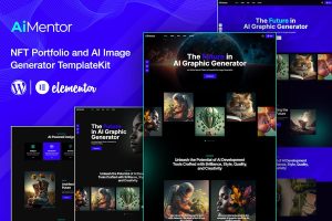 Download AiMentor - AI Image Generator Website Elementor Template Kit