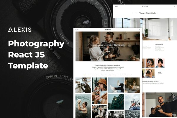 Download Alexis – Photography React JS Template Alexis React JS Template is a combination of outstanding and excellent features