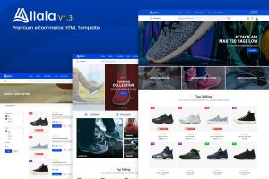 Download Allaia - eCommerce HTML Template REAL High Google Page Speed Score (96-100) and SEO Optmizied