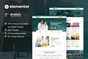 Download Almahyra - Umrah & Hajj Tour Travel Elementor Pro Template Kit