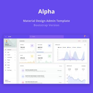 Download Alpha - Material Design Admin Template Alpha is clean and well designed template for any types of backend applications