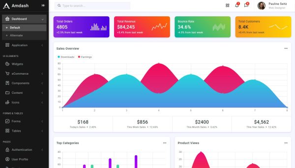 Download Amdash - Bootstrap 5 Admin Template