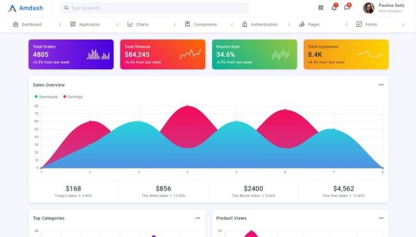 Download Amdash - Bootstrap 5 Admin Template