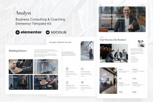 Download Analyst - Business Consulting & Coaching Elementor Template Kit