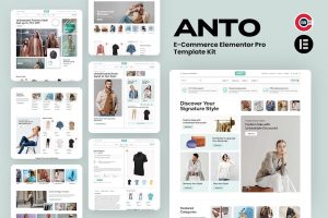 Download Anto - E-Commerce Elementor Pro Template Kit