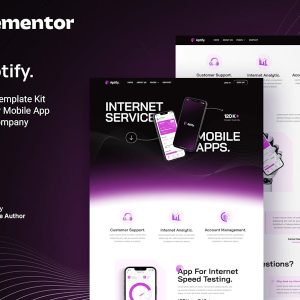Download Aptify – Mobile App Landing Page & Tech Company Elementor Template Kit