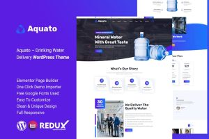 Download Aquato – Drinking Water Delivery WordPress Theme