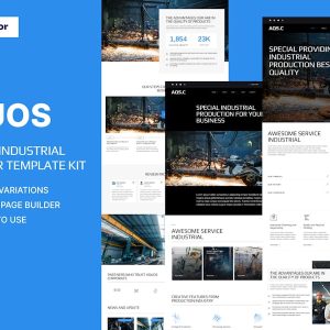 Download Aquos - Factory & Industrial Elementor Pro Template Kit