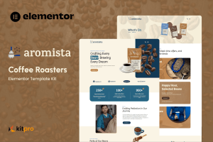 Download Aromista - Coffee Roasters Elementor Template Kit