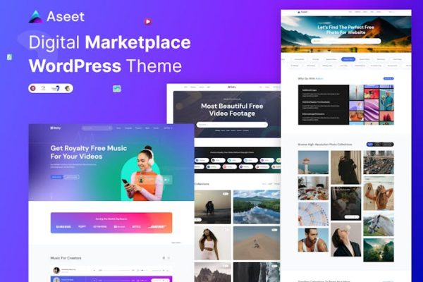 Download Aseet - Digital Marketplace WordPress Theme