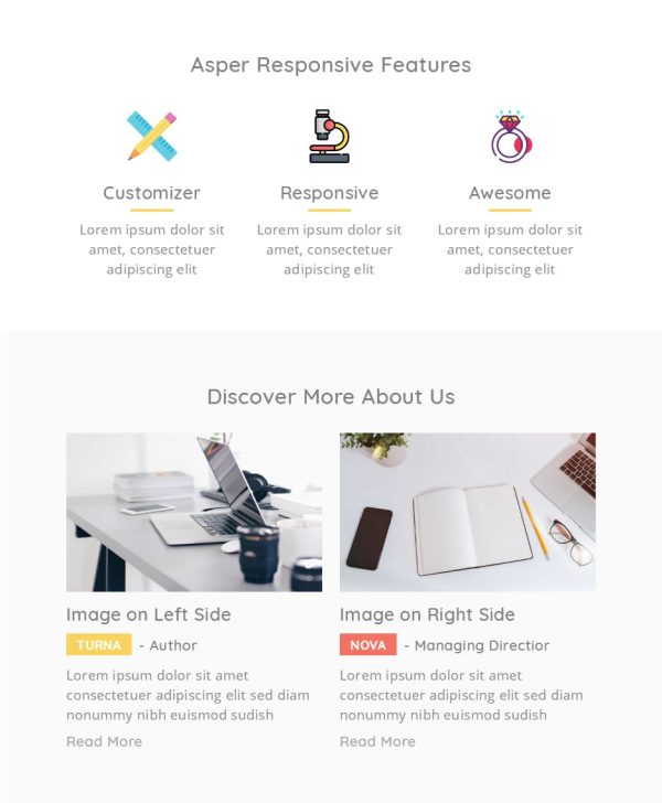Download Asper Responsive Multipurpose Email Template Asper Responsive Email Template with Online Drag & Drop Stampready builder for any device