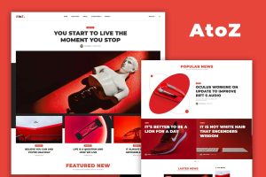 Download Atoz Blog and Magazine HTML Template