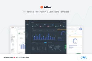 Download Attex - PHP Admin & Dashboard Template Attex is a fully featured premium admin template built on top of awesome Bootstrap 5.3.0 and PHP