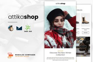 Download Attika - E-commerce Responsive Email Template Create beautiful responsive e-mail templates for promoting your e-shop, business & services