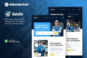 Download Autofix – Car Repair & Auto Services Elementor Template Kit