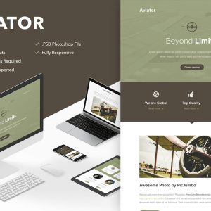 Download Aviator - Responsive Email + Themebuilder Access High quality responsive email newsletter template | MailChimp | Campaign Monitor supported
