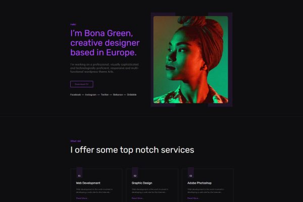 Download Awilo - Creative Portfolio Template agency, clean design, creative, minimal, modern, personal, portfolio, responsive, resume